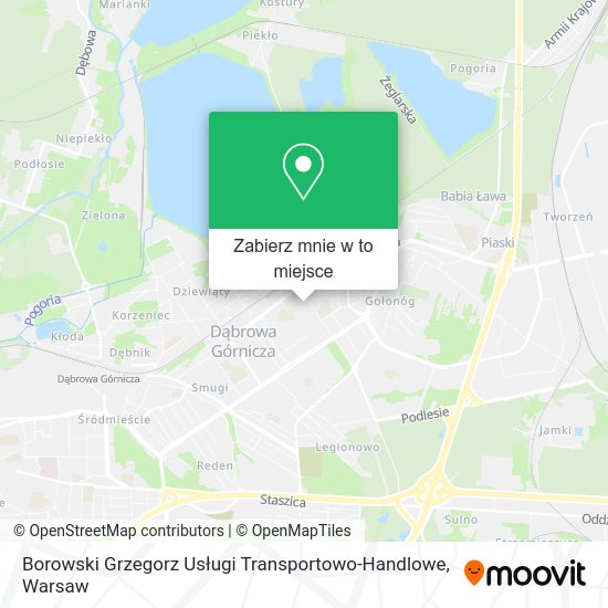 Mapa Borowski Grzegorz Usługi Transportowo-Handlowe