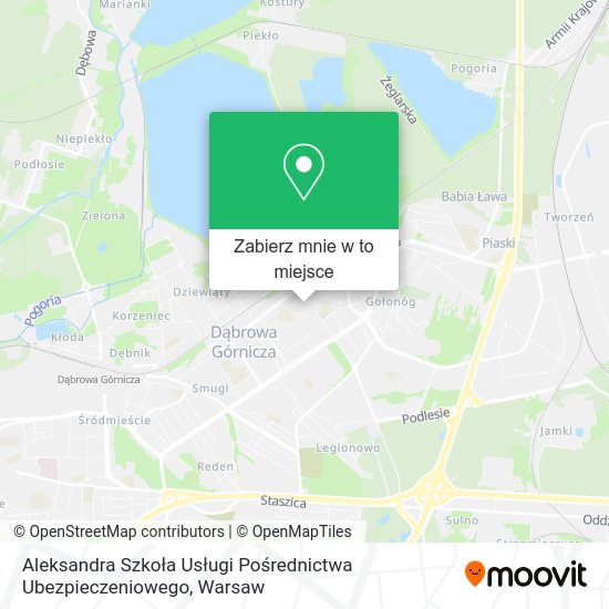 Mapa Aleksandra Szkoła Usługi Pośrednictwa Ubezpieczeniowego