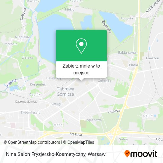 Mapa Nina Salon Fryzjersko-Kosmetyczny