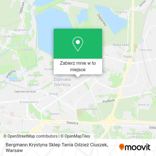 Mapa Bergmann Krystyna Sklep Tania Odzież Ciuszek