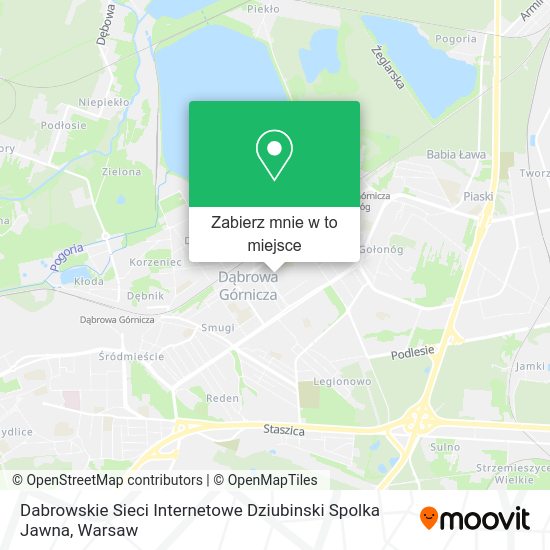 Mapa Dabrowskie Sieci Internetowe Dziubinski Spolka Jawna