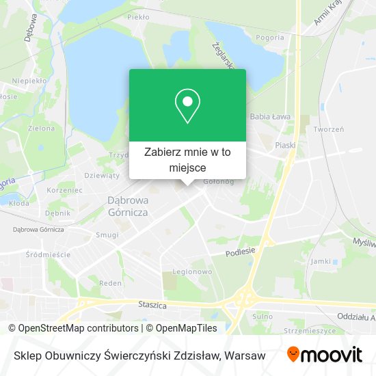 Mapa Sklep Obuwniczy Świerczyński Zdzisław