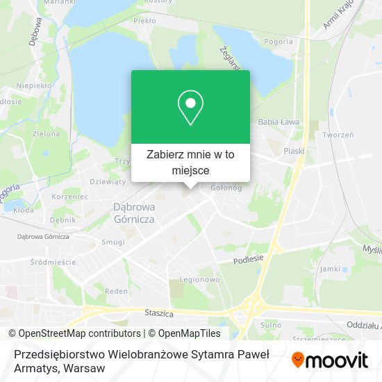 Mapa Przedsiębiorstwo Wielobranżowe Sytamra Paweł Armatys