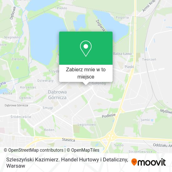 Mapa Szleszyński Kazimierz. Handel Hurtowy i Detaliczny