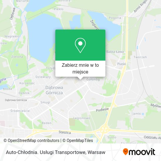 Mapa Auto-Chłodnia. Usługi Transportowe