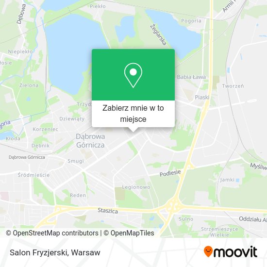 Mapa Salon Fryzjerski