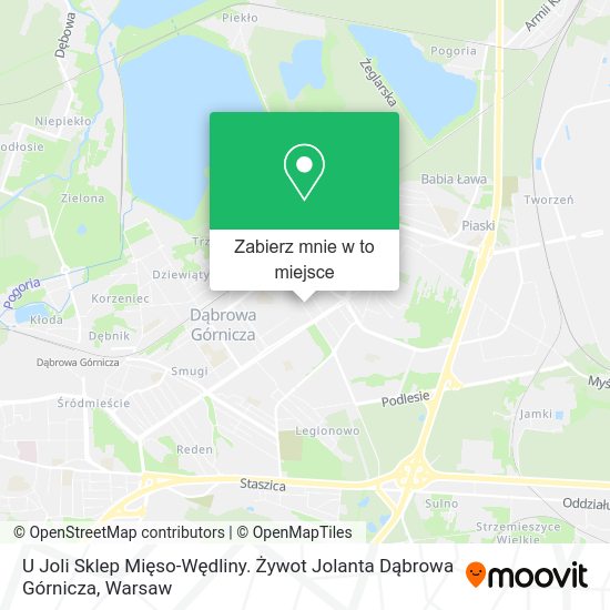 Mapa U Joli Sklep Mięso-Wędliny. Żywot Jolanta Dąbrowa Górnicza