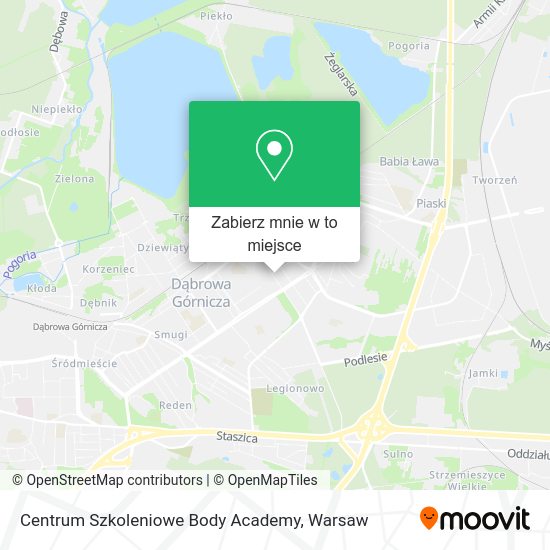 Mapa Centrum Szkoleniowe Body Academy