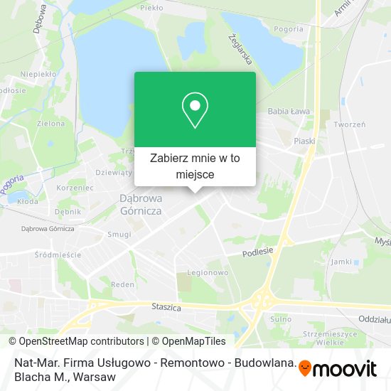 Mapa Nat-Mar. Firma Usługowo - Remontowo - Budowlana. Blacha M.