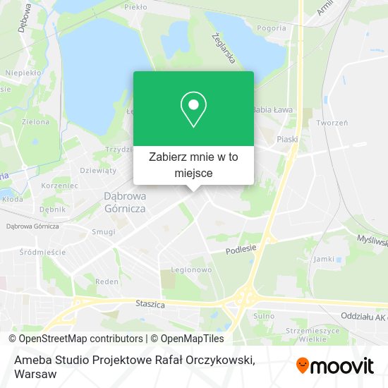 Mapa Ameba Studio Projektowe Rafał Orczykowski