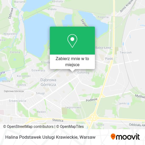 Mapa Halina Podstawek Usługi Krawieckie