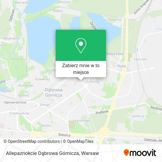 Mapa Allepaznokcie Dąbrowa Górnicza