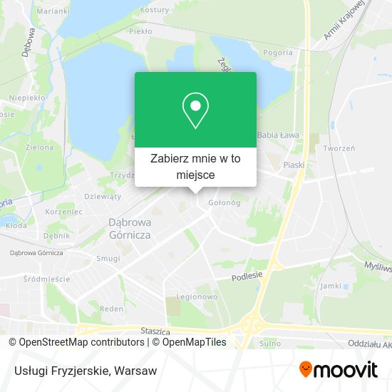 Mapa Usługi Fryzjerskie