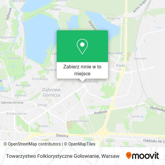 Mapa Towarzystwo Folklorystyczne Gołowianie