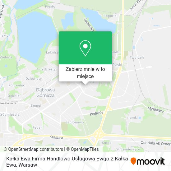 Mapa Kałka Ewa Firma Handlowo Usługowa Ewgo 2 Kałka Ewa