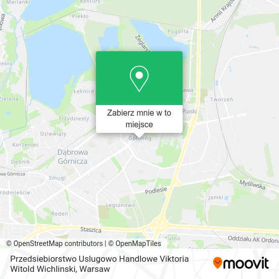 Mapa Przedsiebiorstwo Uslugowo Handlowe Viktoria Witold Wichlinski