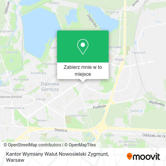 Mapa Kantor Wymiany Walut Nowosielski Zygmunt