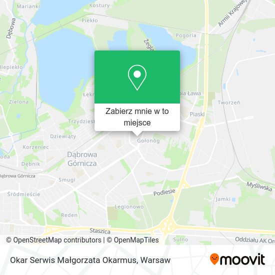 Mapa Okar Serwis Małgorzata Okarmus