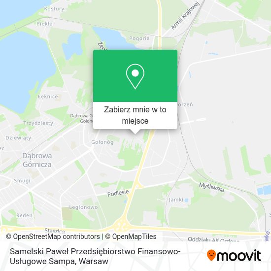 Mapa Samelski Paweł Przedsiębiorstwo Finansowo-Usługowe Sampa