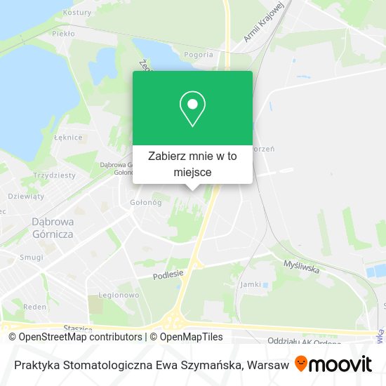 Mapa Praktyka Stomatologiczna Ewa Szymańska