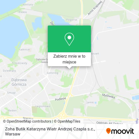 Mapa Zoha Butik Katarzyna Wiatr Andrzej Czapla s.c.