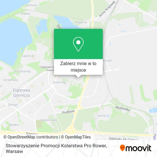 Mapa Stowarzyszenie Promocji Kolarstwa Pro Rower