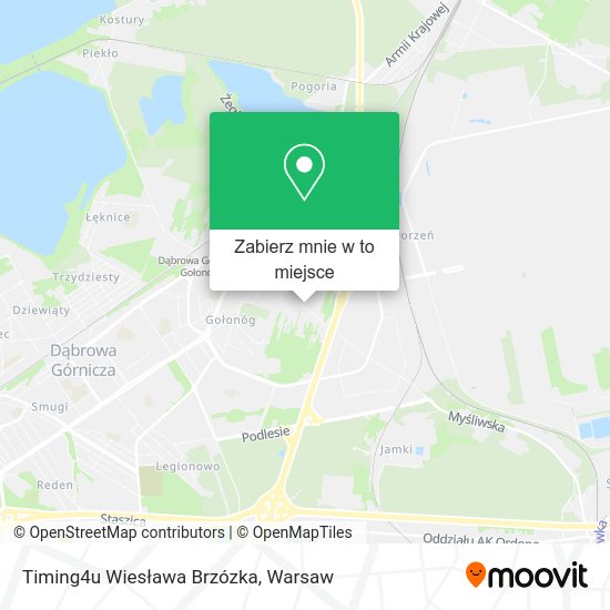 Mapa Timing4u Wiesława Brzózka