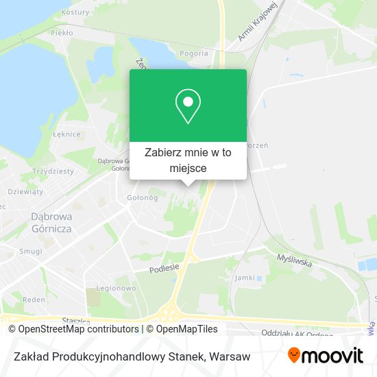 Mapa Zakład Produkcyjnohandlowy Stanek