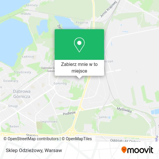 Mapa Sklep Odzieżowy