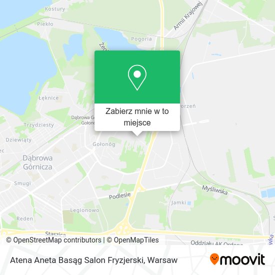 Mapa Atena Aneta Basąg Salon Fryzjerski