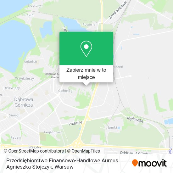 Mapa Przedsiębiorstwo Finansowo-Handlowe Aureus Agnieszka Stojczyk