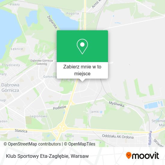 Mapa Klub Sportowy Eta-Zagłębie