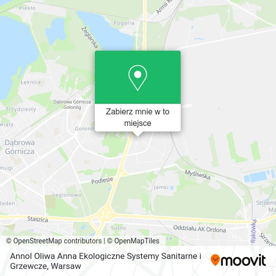 Mapa Annol Oliwa Anna Ekologiczne Systemy Sanitarne i Grzewcze