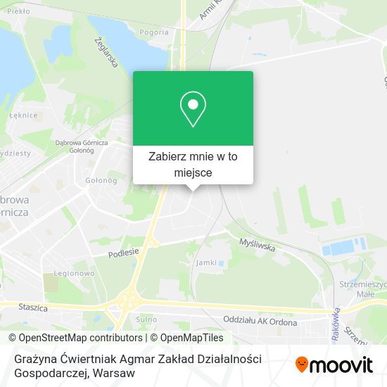 Mapa Grażyna Ćwiertniak Agmar Zakład Działalności Gospodarczej