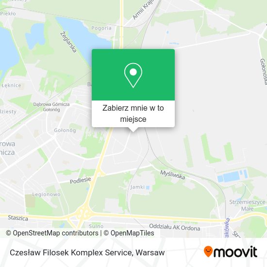 Mapa Czesław Filosek Komplex Service