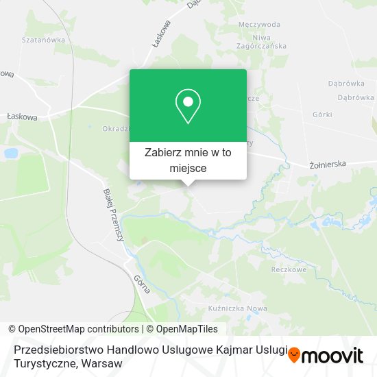 Mapa Przedsiebiorstwo Handlowo Uslugowe Kajmar Uslugi Turystyczne