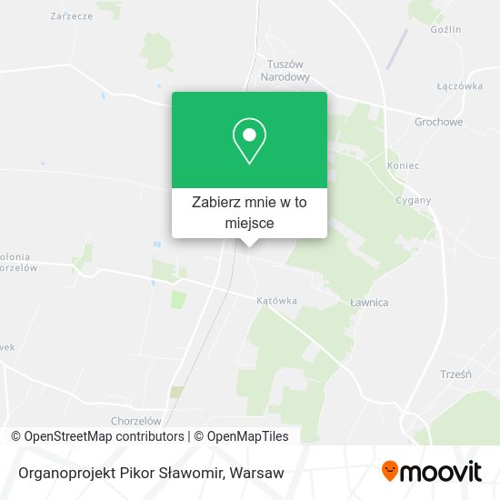 Mapa Organoprojekt Pikor Sławomir