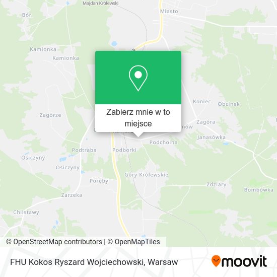 Mapa FHU Kokos Ryszard Wojciechowski