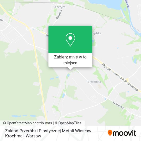 Mapa Zakład Przeróbki Plastycznej Metali Wiesław Krochmal