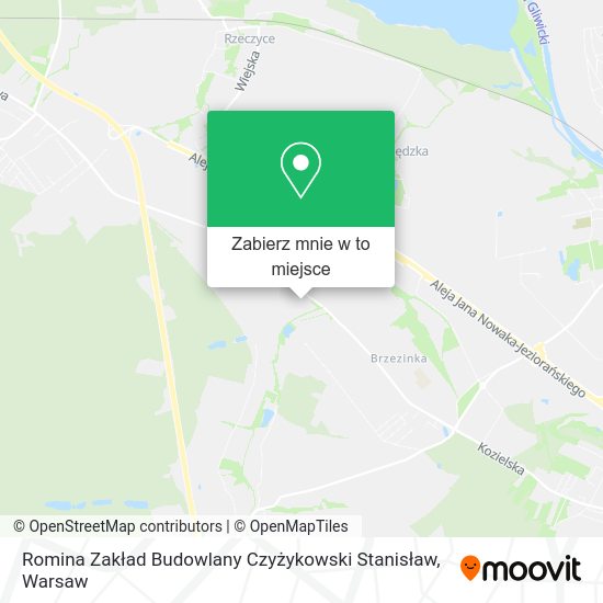 Mapa Romina Zakład Budowlany Czyżykowski Stanisław