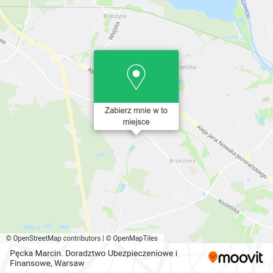 Mapa Pęcka Marcin. Doradztwo Ubezpieczeniowe i Finansowe