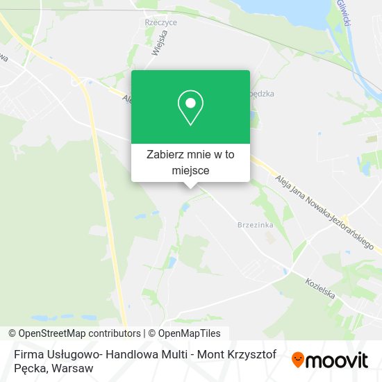 Mapa Firma Usługowo- Handlowa Multi - Mont Krzysztof Pęcka