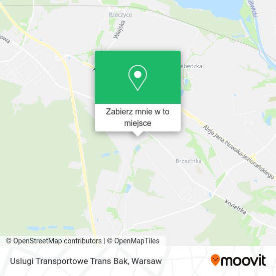 Mapa Uslugi Transportowe Trans Bak