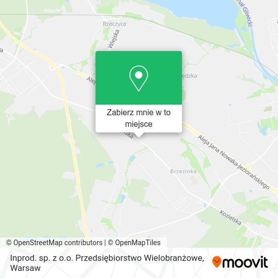 Mapa Inprod. sp. z o.o. Przedsiębiorstwo Wielobranżowe