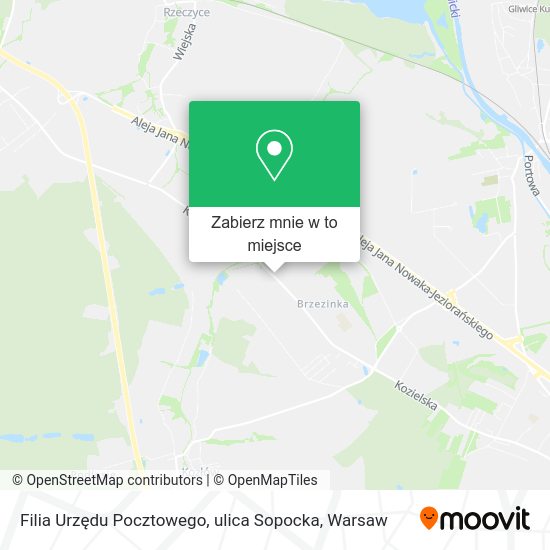 Mapa Filia Urzędu Pocztowego, ulica Sopocka