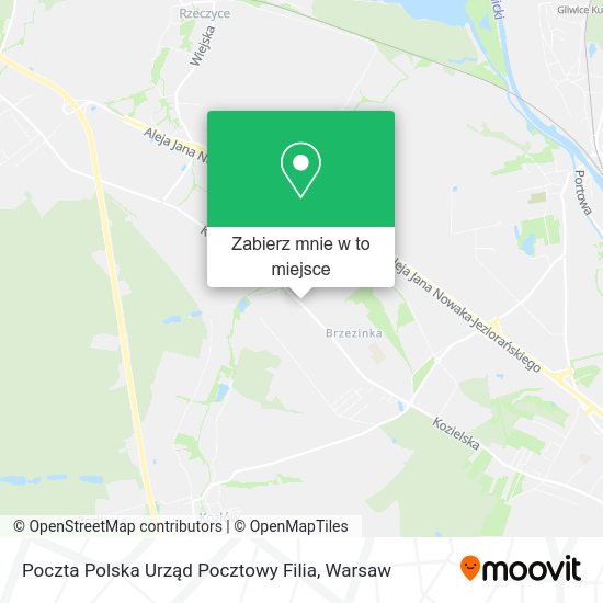 Mapa Poczta Polska Urząd Pocztowy Filia