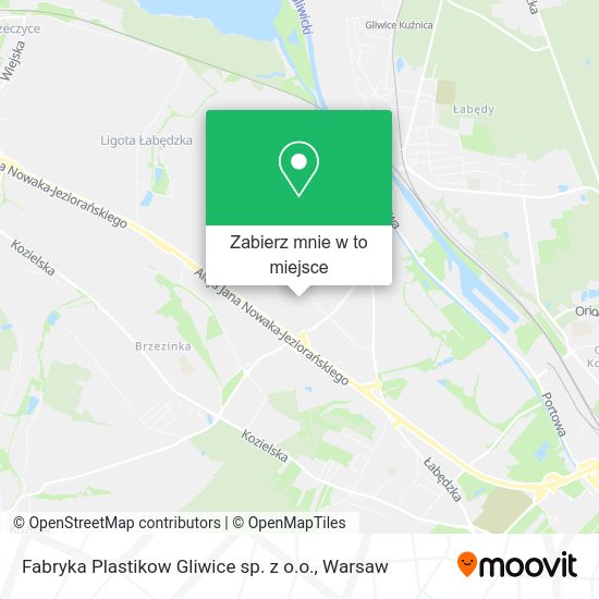 Mapa Fabryka Plastikow Gliwice sp. z o.o.