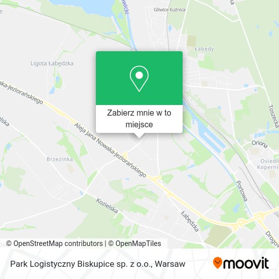 Mapa Park Logistyczny Biskupice sp. z o.o.