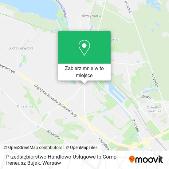 Mapa Przedsiębiorstwo Handlowo-Usługowe Ib Comp Ireneusz Bujak