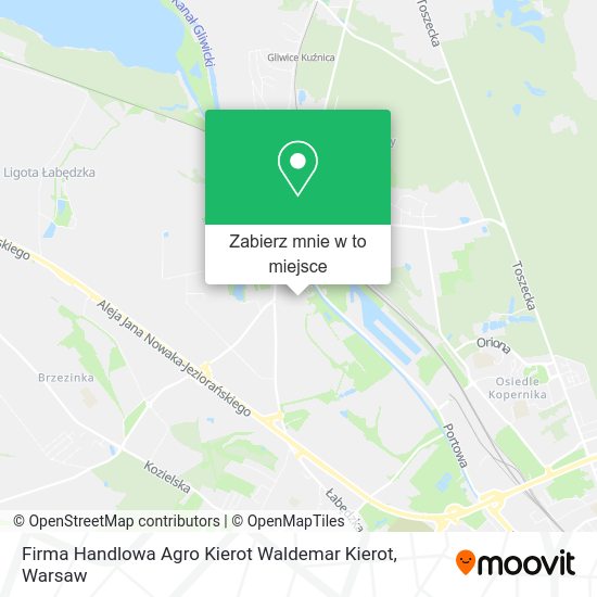 Mapa Firma Handlowa Agro Kierot Waldemar Kierot